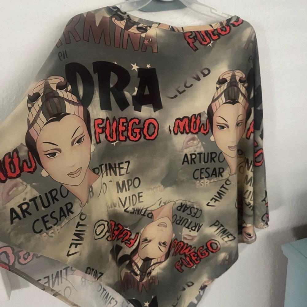 Poncho style top … one size fits all